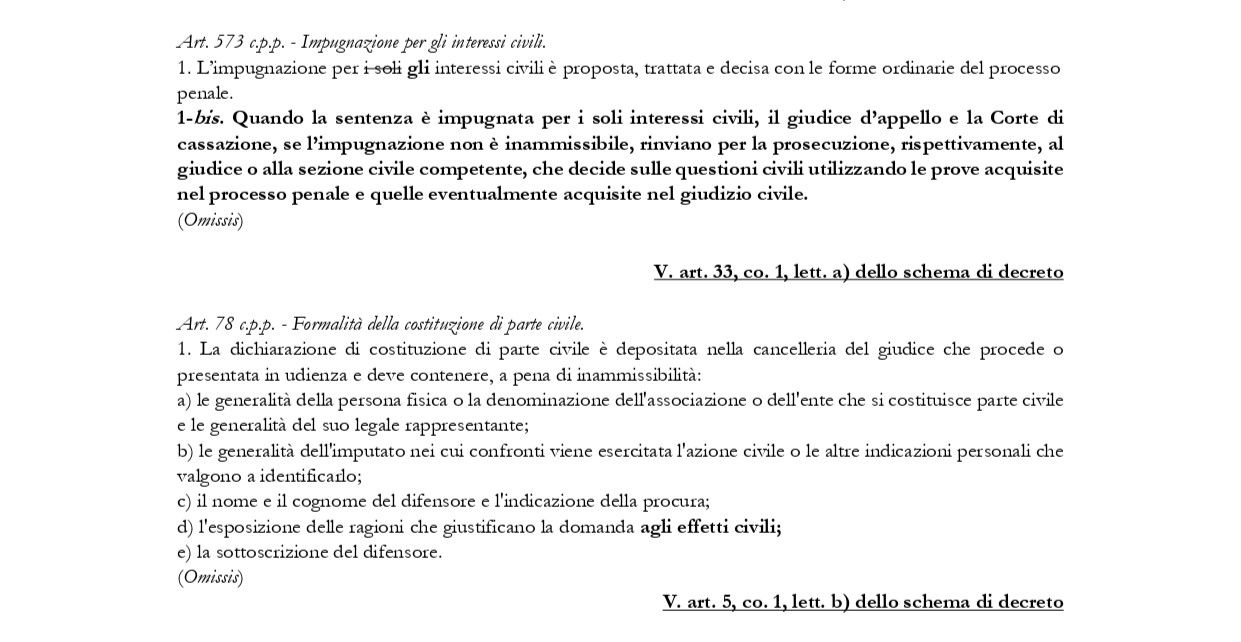 RIFORMA CARTABIA: MAGGIORI FORMALITÀ PER L’ATTO DI COSTITUZIONE DI PARTE CIVILE NEL PROCESSO PENALE.